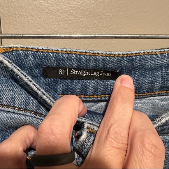 Talbots Straight Leg Jean Womens Size 8 Petite Blue Denim Comfort Classic - Picture 4 of 9